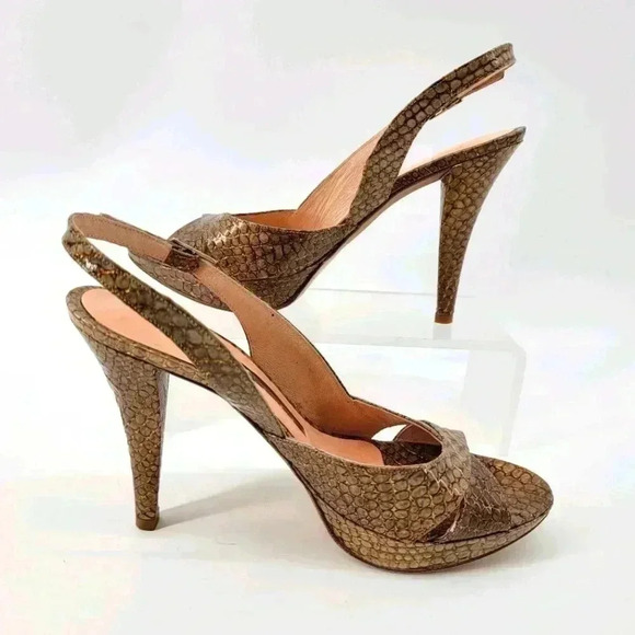 GINO  VAELLO SLING BACK HEELS - Picture 2 of 8